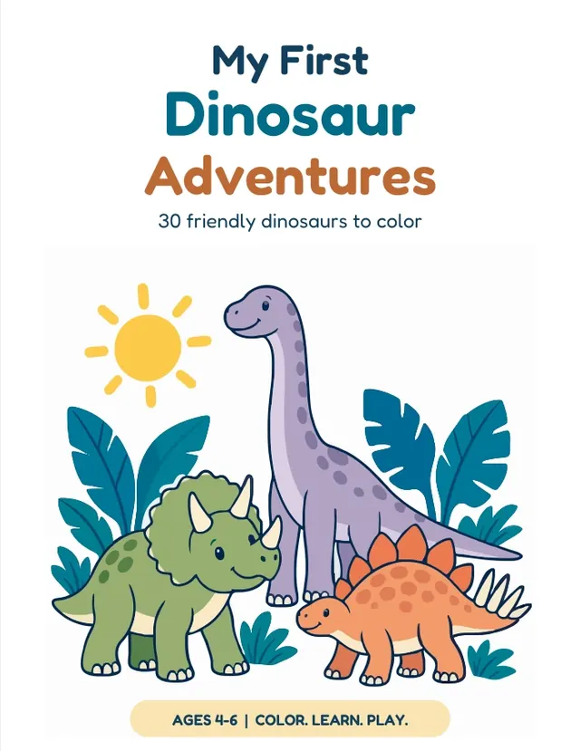 My First Dinosaur Adventures front cover